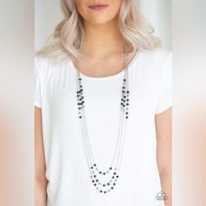 ❤️‍🔥5/$25❤️‍🔥 Seasonal Sensation Blue Necklace